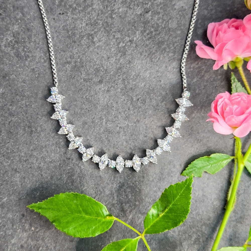 🦋LAST🦋 NWT Nadri Mixed CZ Crystal Rhodium Plated Necklace